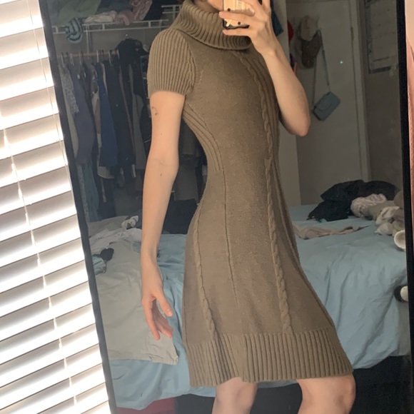 Brown Knit Dress - Picture 2 of 3